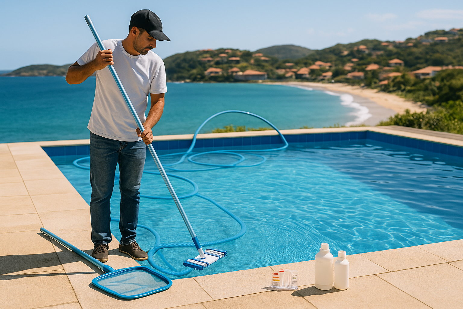 Como limpar piscina: conheça o passo a passo rápido e fácil: